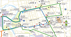 仙台ジョギングマップイメージ写真