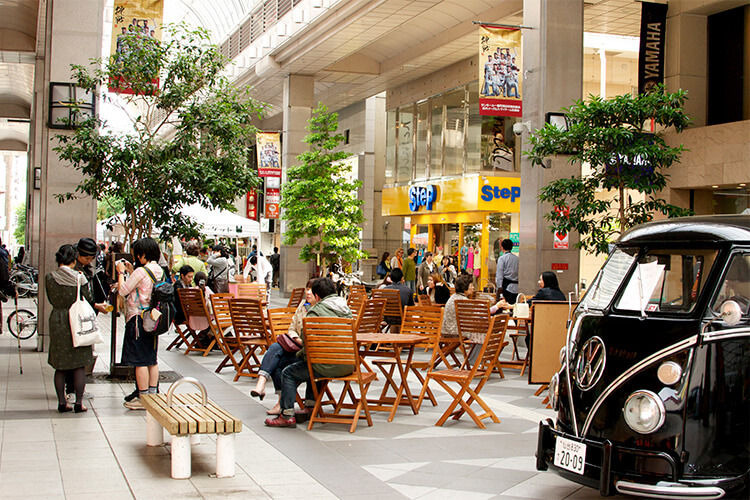 サンモール一番町商店街通り