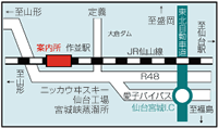 仙台市作並・定義地区観光案内所 MAP